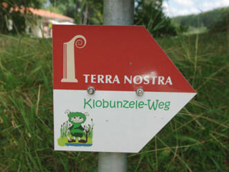 Schild Klobunzele-Weg