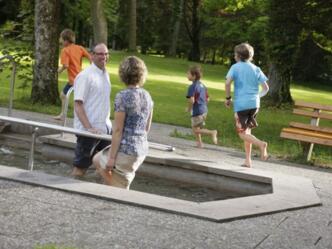 Kneippanlage beim Gesunden Dreiklang im Kurpark