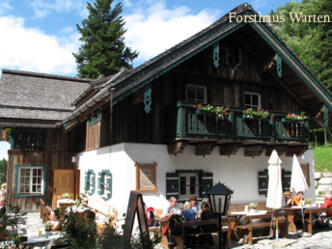 Gastgarten des Forsthauses Wartenfels