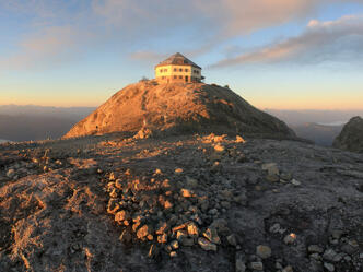 Hochkönig Panorama mit Matrashaus (Nordseite) in der Abendsonne