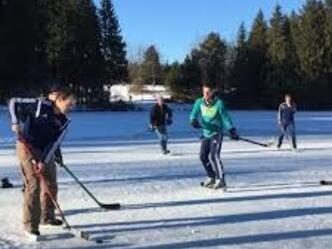 Eislaufen am Lugenauer See