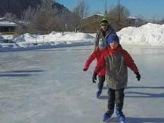 Eislaufen auf dem Koppenbergweiher