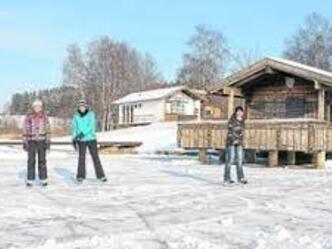Eislaufen auf dem Haslacher See
