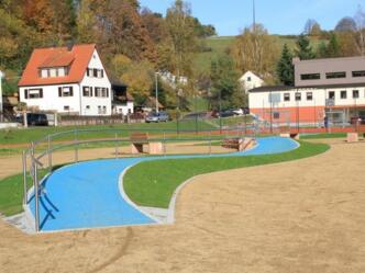 Barrierefreie Wassertretanlage Mespelbrunn