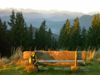 Rechelkopf Gipfelblick ins Karwendel
