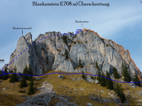 Blankensteinüberschreitung Übersichtsbild-Topo