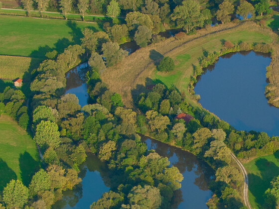 Vogelperspektive auf die Rottauen