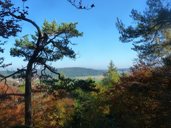 Blick vom Kalmusfelsen
