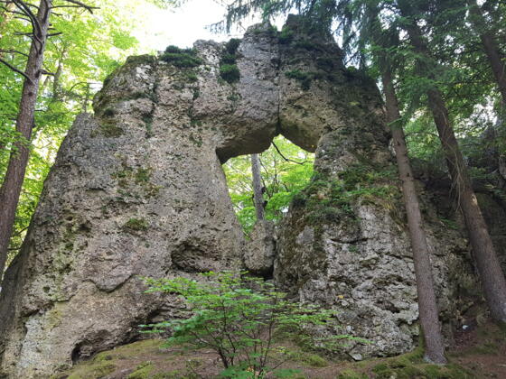 Das markante Noristörle (Höhle Nr. 23)