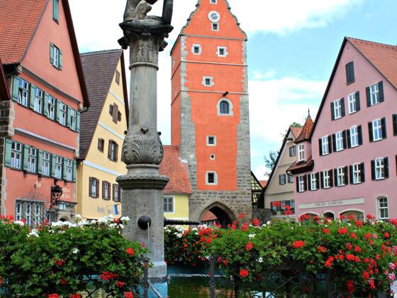 Brunnen in der Altstadt von Dinkelsbühl