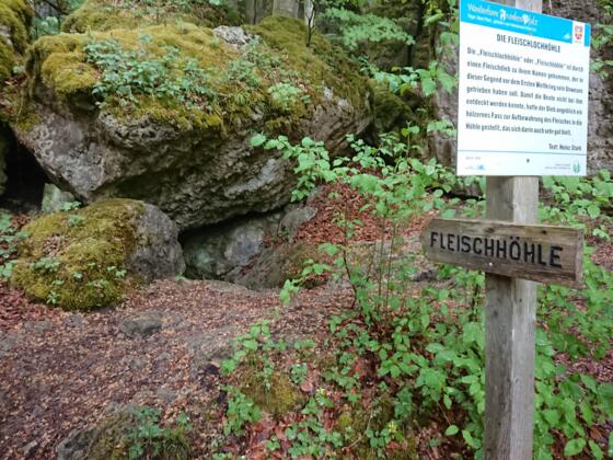An der Fleischhöhle (Fleischlochhöhle) bei Plech