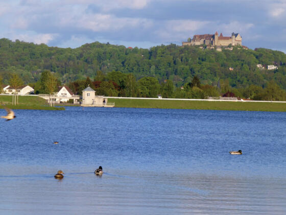 Goldbergsee Coburg mit Blick auf die Veste Coburg