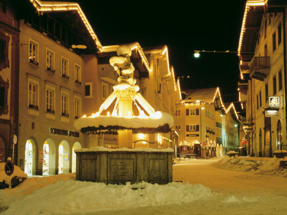 Marktplatz im Winter