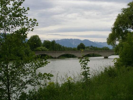 Eisenbahnbrücke über die Saalach