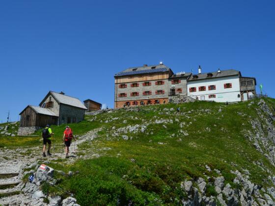Ankunft am Watzmannhaus