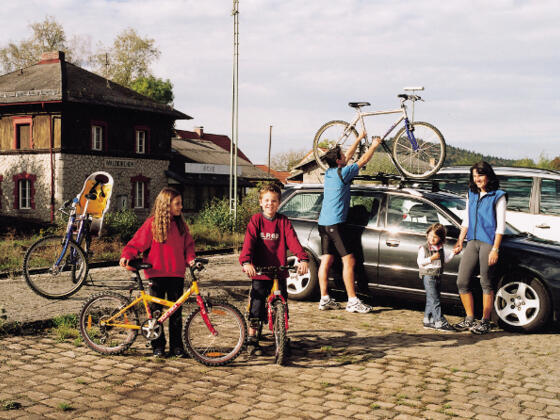 Familienausflug am Adalbert-Stifter-Radweg