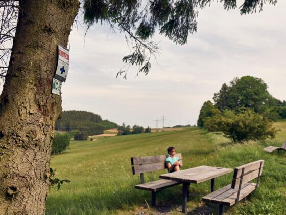 Rast auf dem FrankenwaldSteig