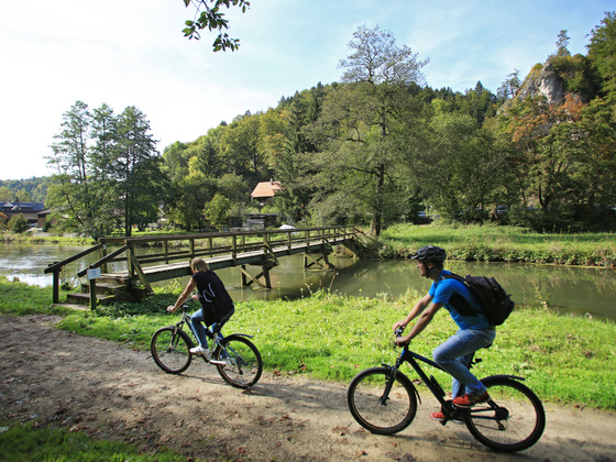 Radler an der Pegnitz