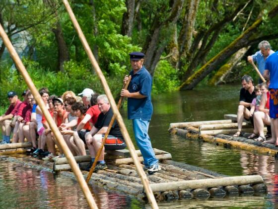 Floßfahrt auf der Wilden Rodach