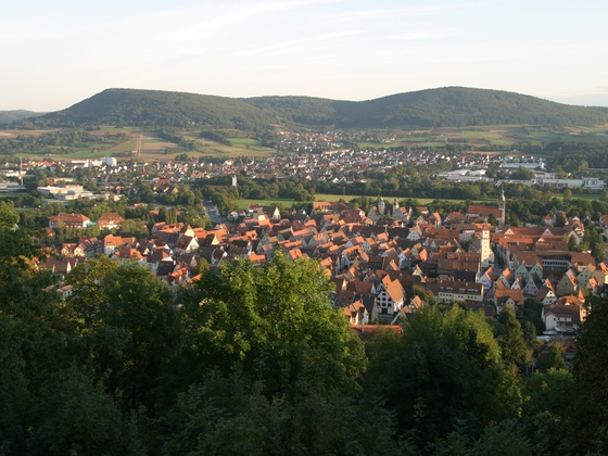 Blick über Hersbruck und die Hersbrucker Schweiz