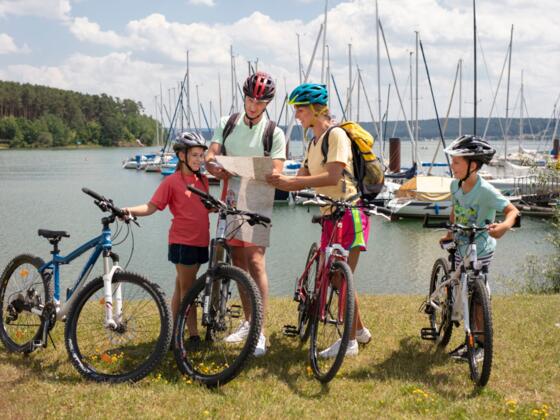 Radeln am Brombachsee