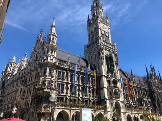 Das neue Rathaus am Marienplatz