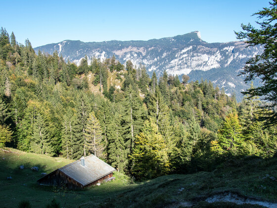 Die Mitterkaser Alm im Lattengebirge