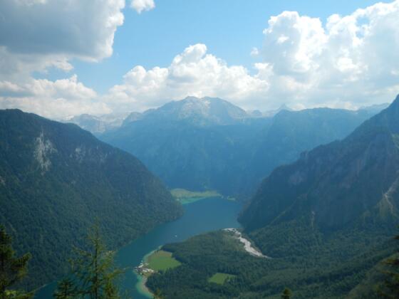 Aussicht von der Archenkanzel auf den Königssee