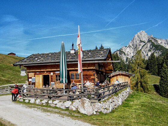 Litzlalm: Treff für Mountainbiker