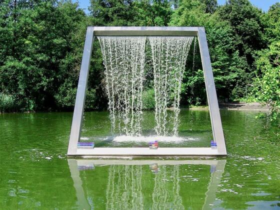 Alf Lechner: Wasserplastik, Westpark in München