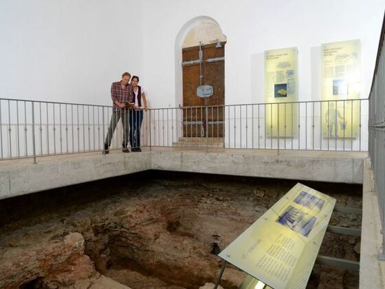 Römisches Museum für Kur- und Badewesen in der Kirche St. Andreas in Bad Gögging im Hopfenland Hallertau