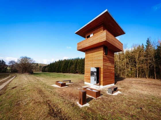 Limeswachtturm in Hienheim bei Neustadt a. d. Donau im Hopfenland Hallertau