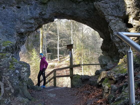 der obere Eingang zur Riesenburg