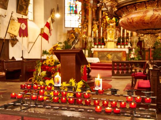In der Wallfahrtskirche in Glosberg