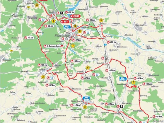 Radstrecke Challenge Roth