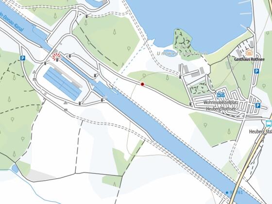 Parkplatz an der Schleuse Eckersmühlen