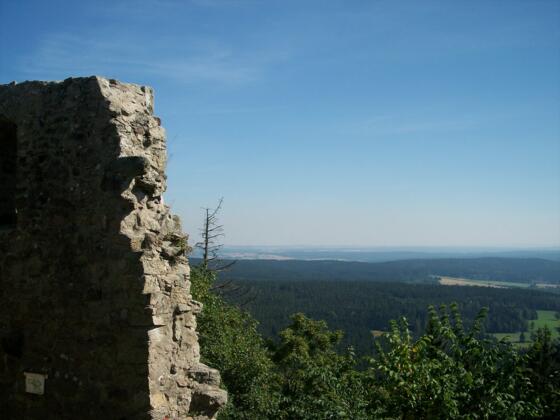 Blick von der Burgruine Epprechtstein