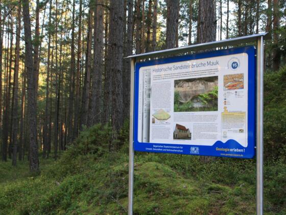 Infotafel Historische Steinbrüche Wernsbach