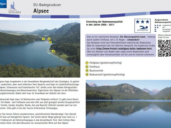 Infotafel Alpsee