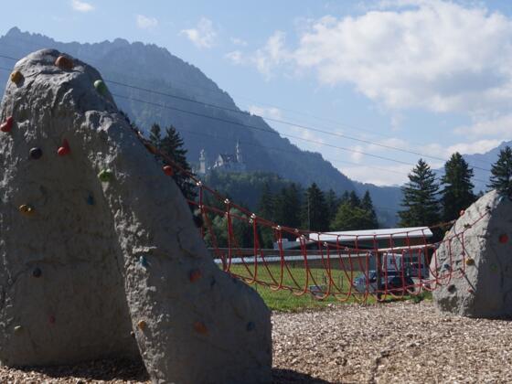 Kletterfelsen am Bergsportzentrum Tegelberg