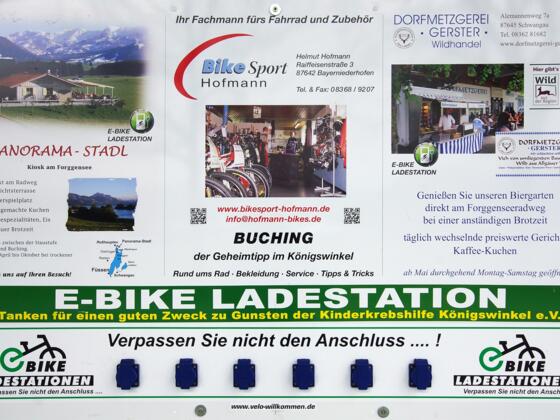 Schild e-bike Ladestation 