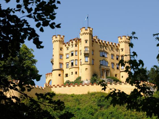 Schloss Hohenschwangau bei Füssen im Allgäu