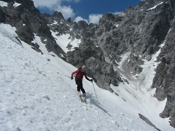 Eine Traumkulisse! Und der Schnee schmiert!