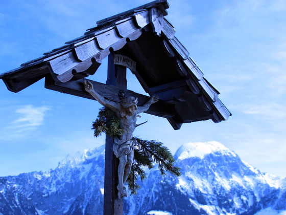 Gipfelkreuz am Grünstein