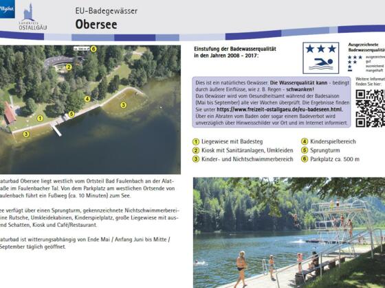 Infotafel Obersee
