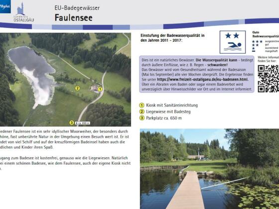 Infotafel Faulensee