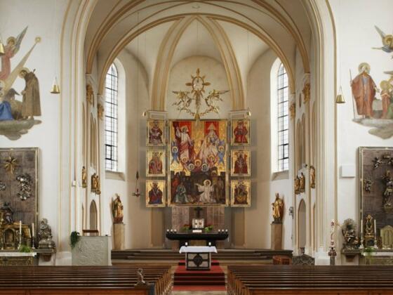 Innenansicht der Pfarrkirche St. Stephan