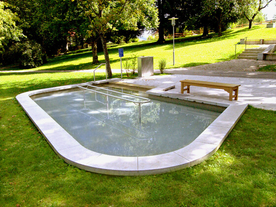Kneipptretbecken im Kurpark