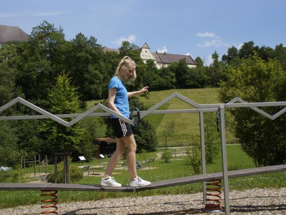 Station &quot;Heißer Draht&quot; des Schloss-Aktiv-Park