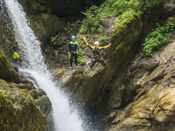 Canyoning Allgäu - Wasserfälle